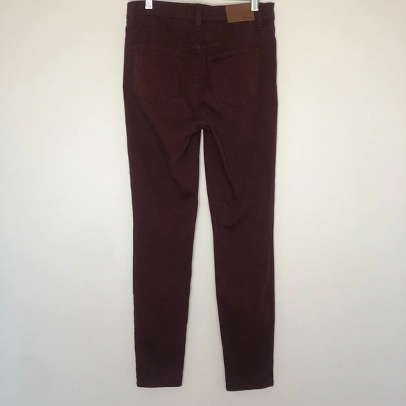 MADEWELL 9" High-Rise Red Skinny Jeans Size 26 - Picture 3 of 6